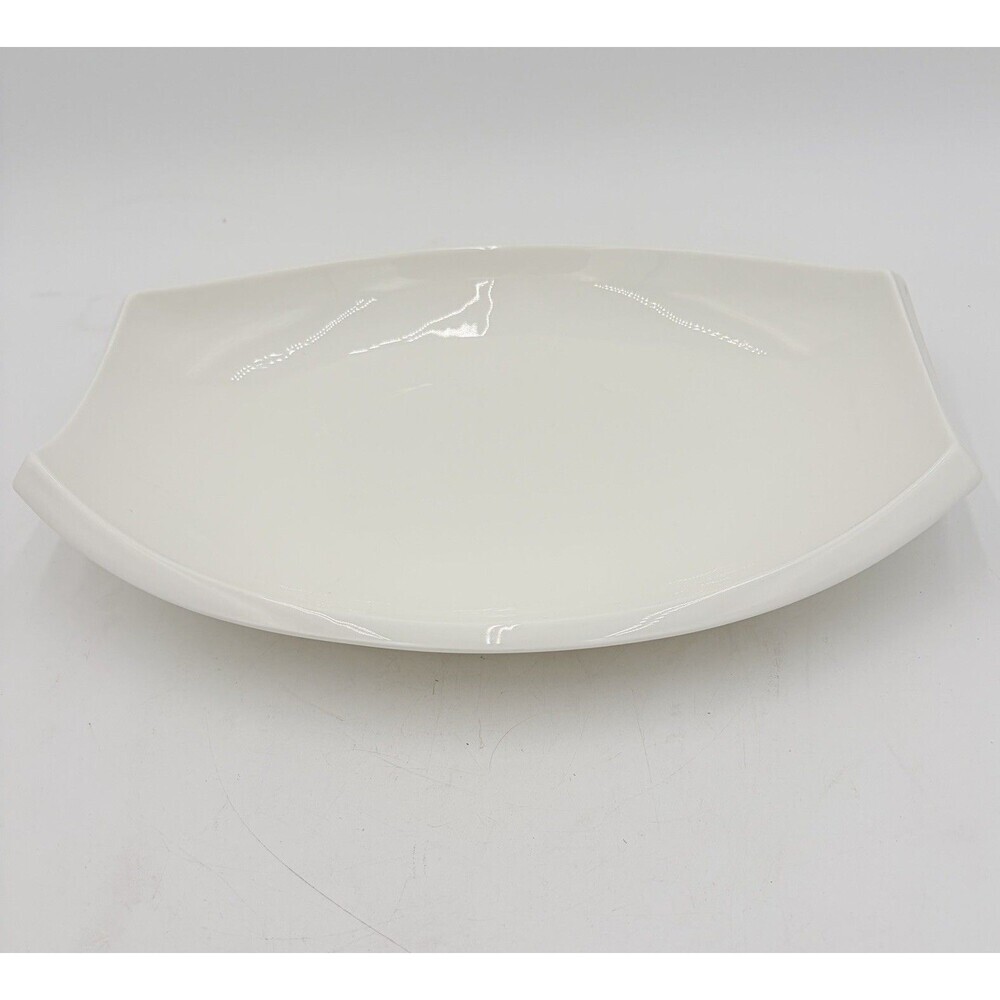 CORDON BLEU White PORCELAIN Serving Platter 14” x 10” Microwave Safe